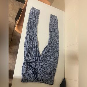 Love by Gap Blue Patterned Loungewear leggings
